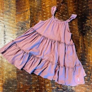 Girls/Toddler Dusty Mauve Ruffle Dress